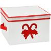 Household Essentials Holiday Storage Box, Medium, Red Candy Cane