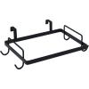 Household Essentials Metal Over the Door Trash Bag Holder, White(Black)