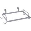 Household Essentials Metal Over the Door Trash Bag Holder, White(Silver)