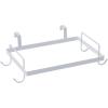 Household Essentials Metal Over the Door Trash Bag Holder, White(White)