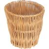 Household Essentials Small Reed Willow Waste Basket, Handwoven Basket with Removable Liner, Attractive Alternative to Plastic or Metal Cans, Natural(Natural)