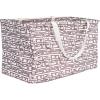 Household Essentials Teal Striped Krush Container All-Purpose Utility Tote(Geometric)