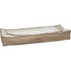 Household Essentials Under Bed Storage Bag 1 Pack, Clear PEVA Top and Soft Sides, Perfect for Clothes, Blankets and More(Latte)