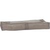 Household Essentials Under Bed Storage Bag 1 Pack, Clear PEVA Top and Soft Sides, Perfect for Clothes, Blankets and More(Silver)