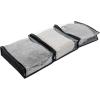 Household Essentials Under Bed Zippered Sweater Storage Bags with Clear Vision Panel, Set of 3, Denim(Black)