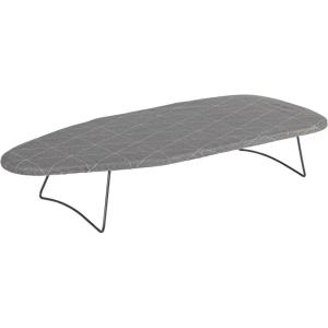 Household Essentials 122101 Small Tabletop Ironing Board with Folding Legs – Magic Rings Cover and Pad,Blue Rings(Gray)