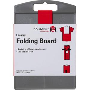 Household Essentials 195 Shirt Folding Board For T-Shirts, Polos And Dress Shirts, Black(One Size)