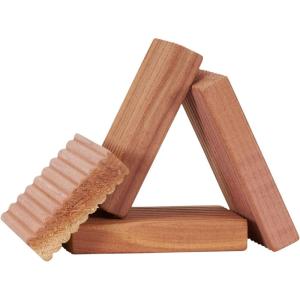 Household Essentials Cedar for Closets Value Accessory Kit, 96 Pieces, Natural(4 Cedar Blocks)