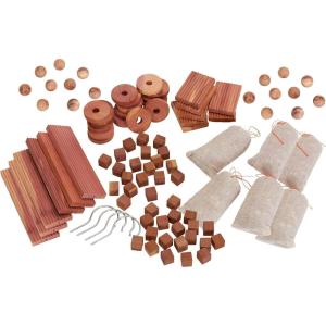 Household Essentials Cedar for Closets Value Accessory Kit, 96 Pieces, Natural(96 Cedar Pack)