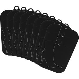 Household Essentials Cedarfresh Boot Shapers, 2 Pairs, Plastic Boot Inserts, Black(4 Pair Black)