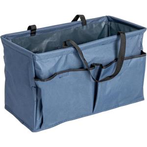 Household Essentials Sea Shell Krush Container All-Purpose Utility Tote with Pockets(Blue)