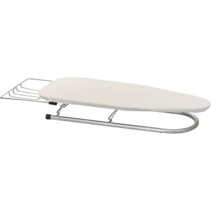 Household Essentials Tabletop Ironing Board with Iron Rest and Door Hanger | Compact Folding Ironing Station for Dorm Rooms, Apartments, and Small Spaces | 36.5″x12″(Natural)