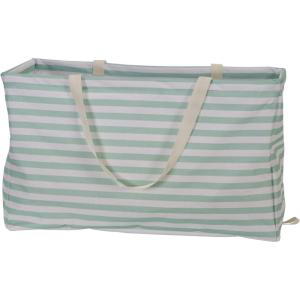 Household Essentials Teal Striped Krush Container All-Purpose Utility Tote(Teal Stripe)