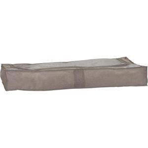 Household Essentials Under Bed Storage Bag 1 Pack, Clear PEVA Top and Soft Sides, Perfect for Clothes, Blankets and More(Silver)