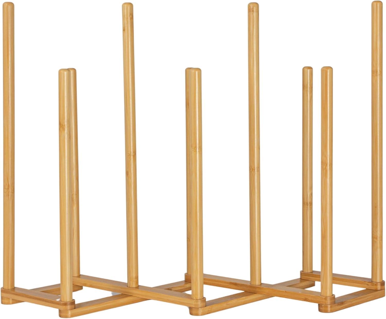image:imageBamboo 6 Pair Boot Rack Natural5 Pair
