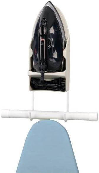 image:imageHousehold Essentials 1661 Iron Wall Mount with Attached Ironing Board HooksWhitePack of 6