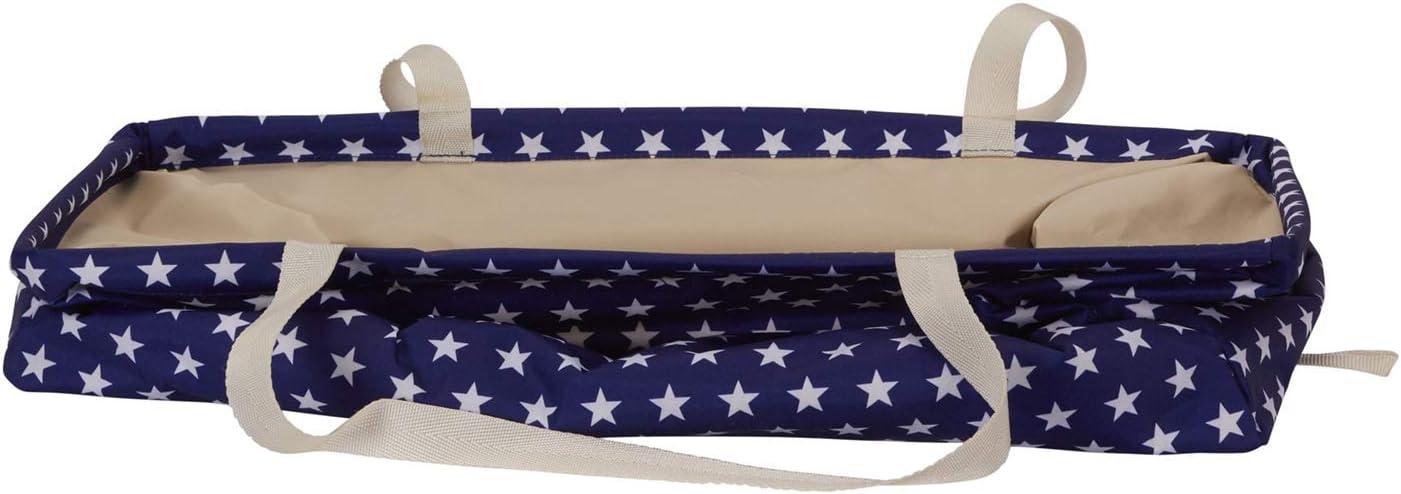 image:imageHousehold Essentials 22121 Krush Canvas Utility Tote Reusable Grocery Shopping Bag Laundry Carry Bag BlackBlue Stars