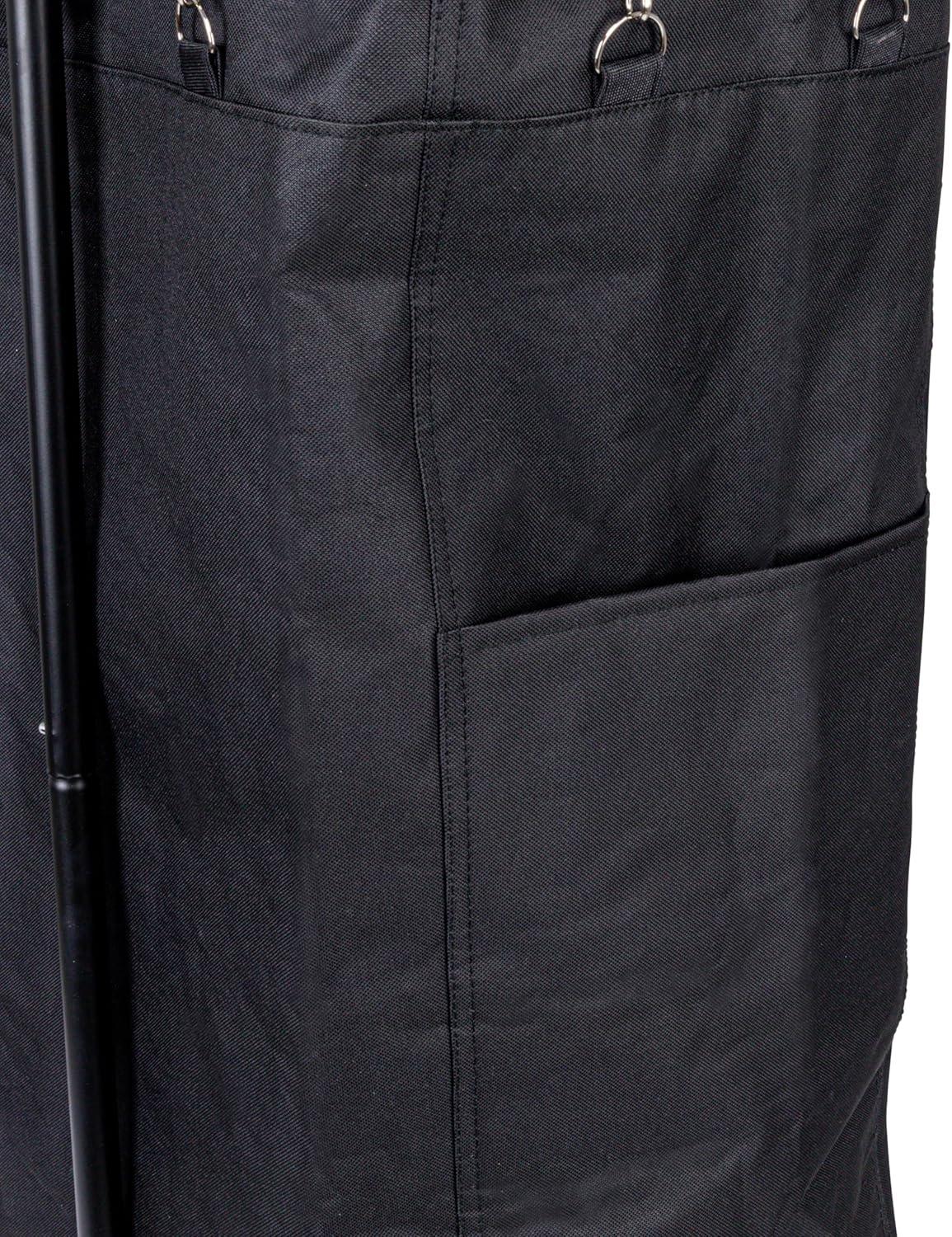 image:imageHousehold Essentials 2Bag Rolling Laundry Sorter NaturalBlackBlack