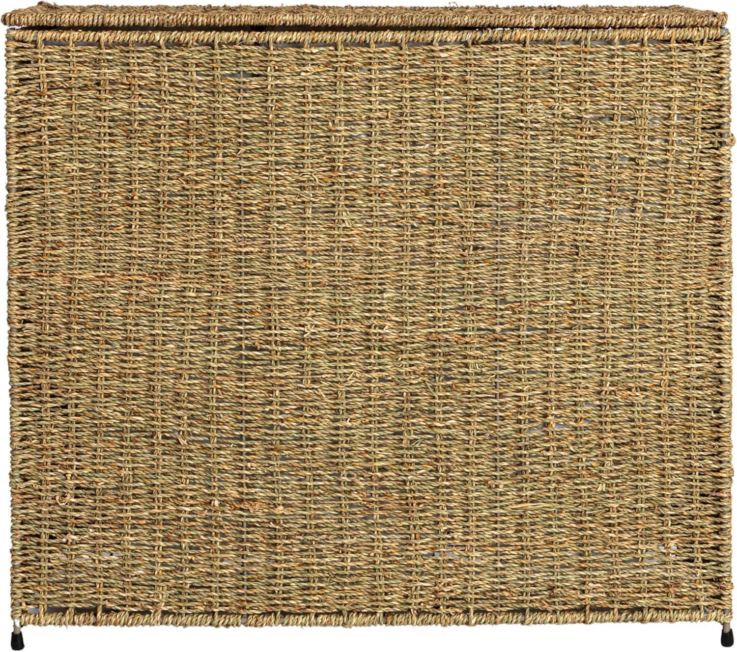 image:imageHousehold Essentials 3 Compartment Laundry Sorter Wicker Laundry SorterBrown
