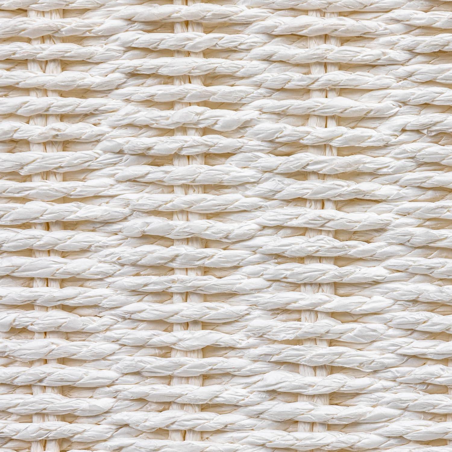 image:imageHousehold Essentials 3 Compartment Laundry Sorter Wicker Laundry SorterWhite