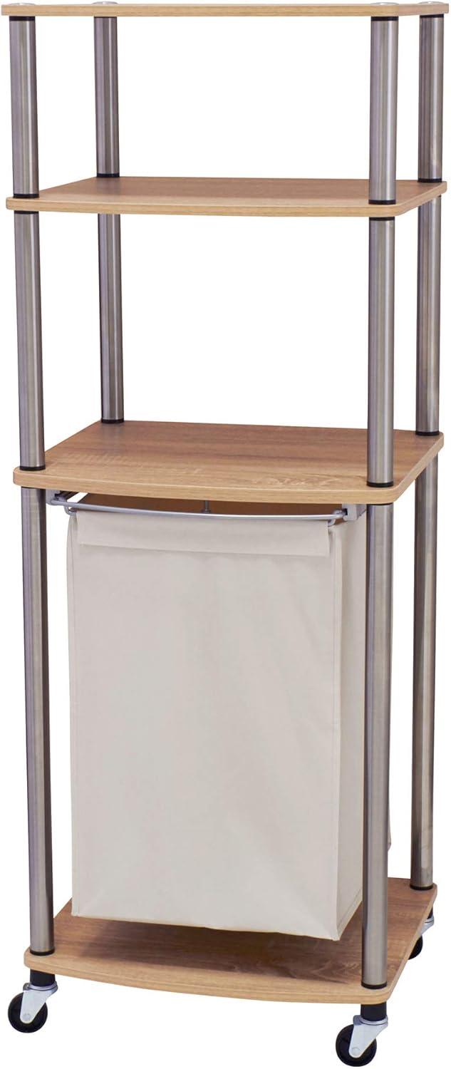 image:imageHousehold Essentials 3Bag Laundry Sorter Washable Linen Laundry Bags 3Load Capacity Versatile Light AshNatural