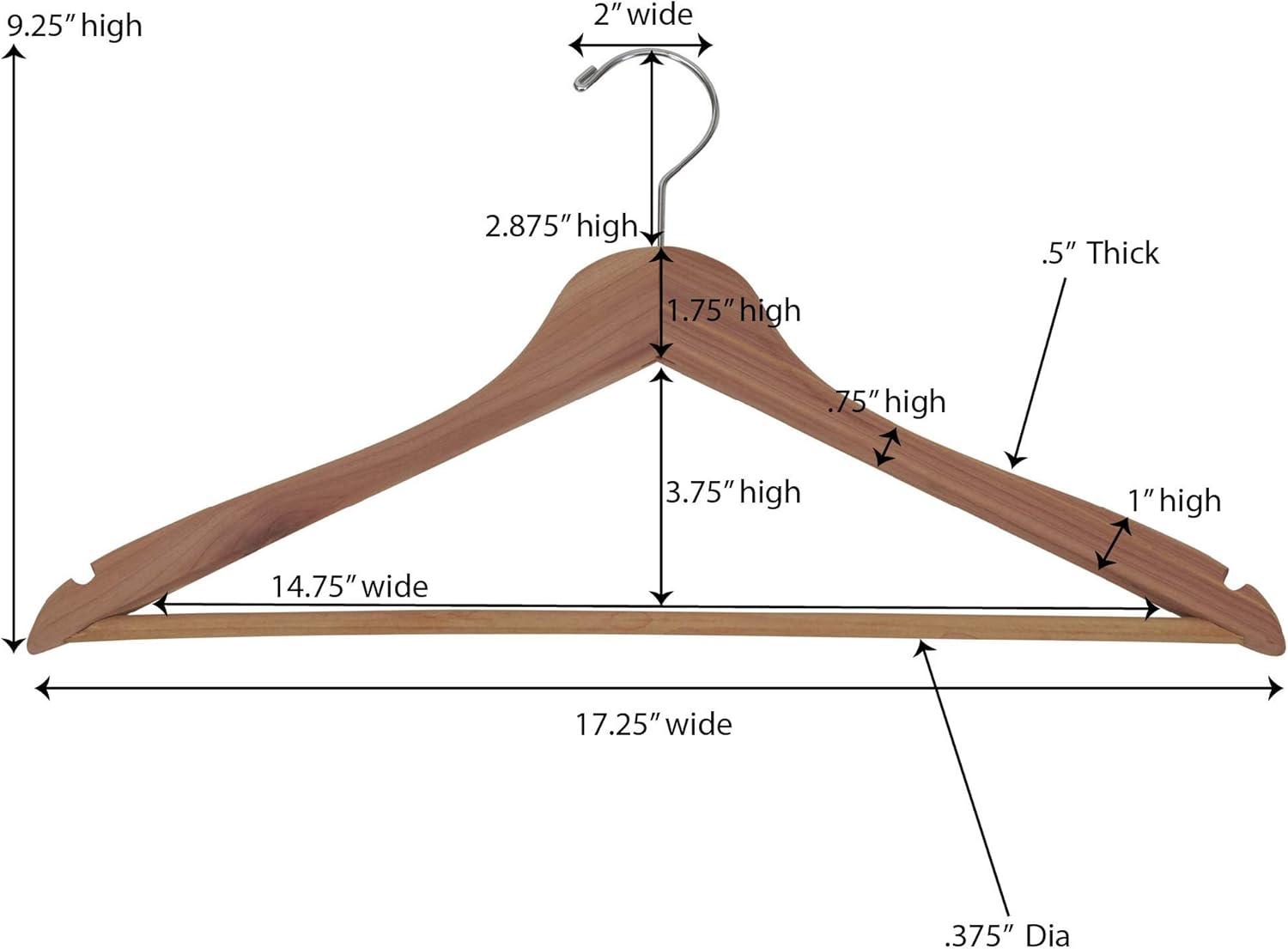image:imageHousehold Essentials Cedar Fresh Cedar Panels for Closet 2 Pack BracketFree with a Variety of Potential Uses Natural4 Garment Thin Hangers
