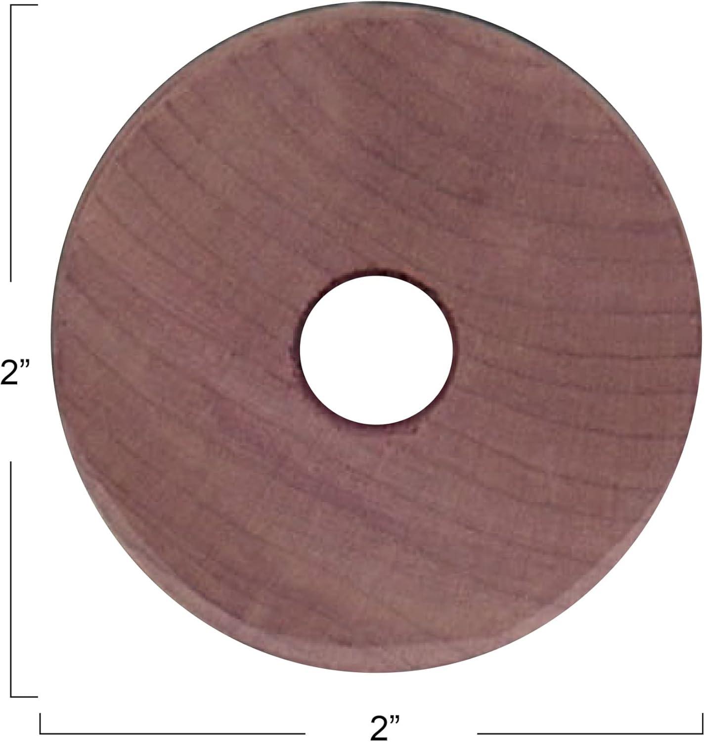 image:imageHousehold Essentials Cedar Fresh Cedar Rings Pack of 6 Solid Eastern Red Cedar Natural Moth and Odor Deterrent EcoFriendly and ChemicalFree Perfect for Wire and Plastic Hangers Natural
