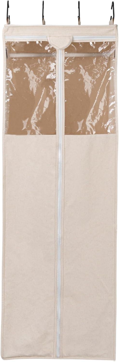 image:imageHousehold Essentials Cedarline Hanging Wardrobe HeavyDuty Cotton Canvas Breathable Versatile Natural