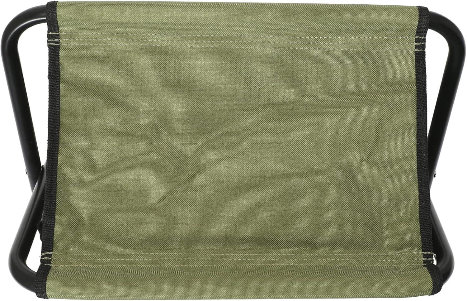 image:imageHousehold Essentials Collapsible Utility Stool TanOlive Green