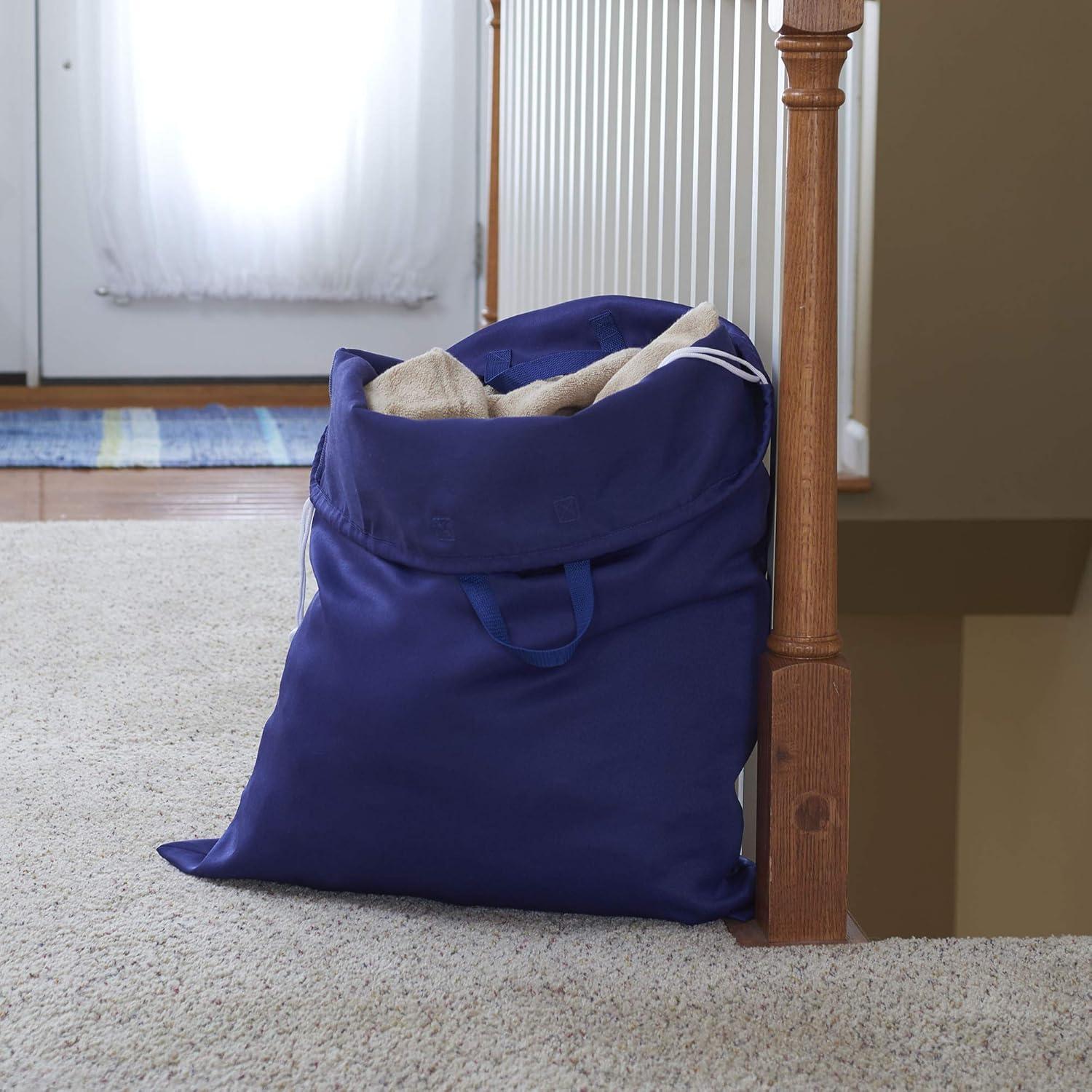 image:imageHousehold Essentials Cotton Laundry Bag Large 100 Cotton Drawstring Top with Cord Lock Machine Washable 3 to 4 Load Capacity Versatile and Compact Breathable Foldable Natural2Pack