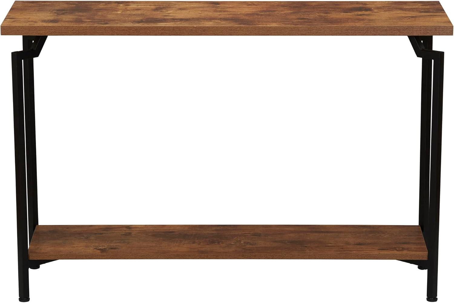 image:imageHousehold Essentials Crown Narrow 3 Shelf Open Storage Bookshelf Black Oak Wood Grain and Gold MetalRustic HickoryBlack