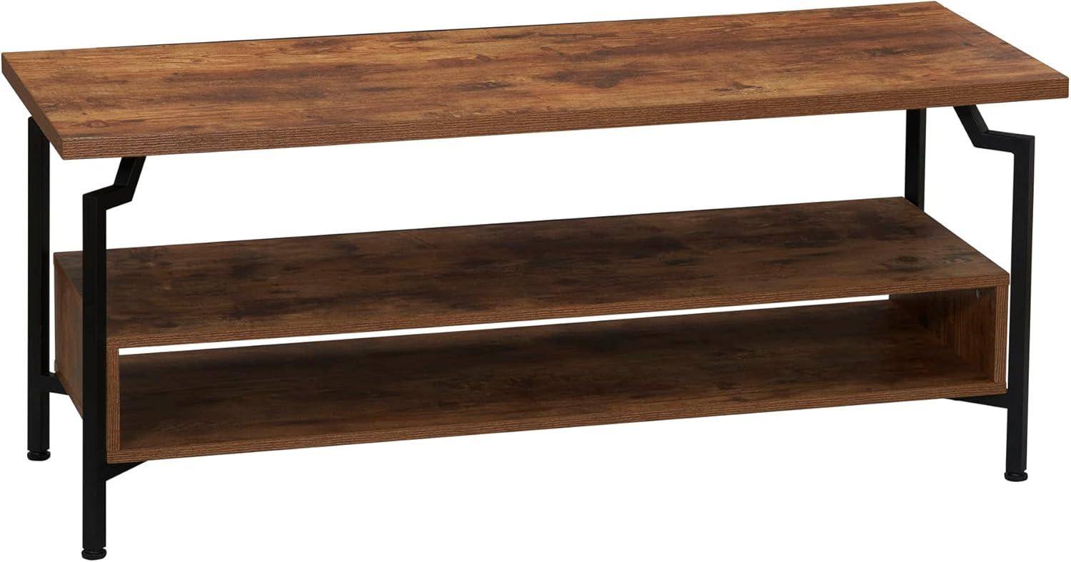 image:imageHousehold Essentials Crown Narrow 3 Shelf Open Storage Bookshelf Black Oak Wood Grain and Gold MetalRustic HickoryBlack