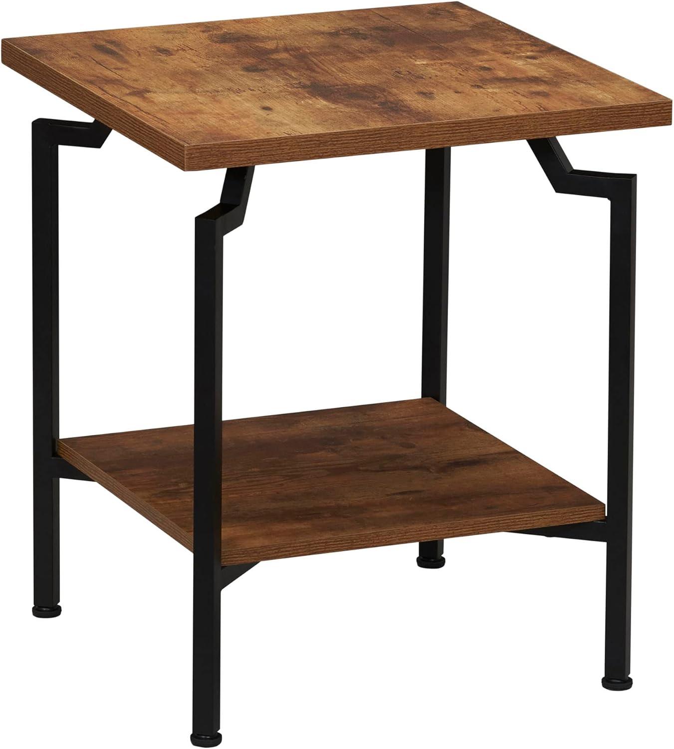 image:imageHousehold Essentials Crown Narrow 3 Shelf Open Storage Bookshelf Black Oak Wood Grain and Gold MetalRustic HickoryBlack