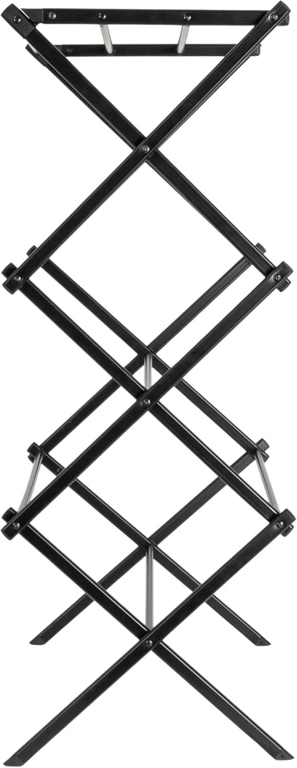 image:imageHousehold Essentials Folding Clothes Drying Rack with Strong Steel Frame and 11 Coated Dowels WhiteBlackBlack