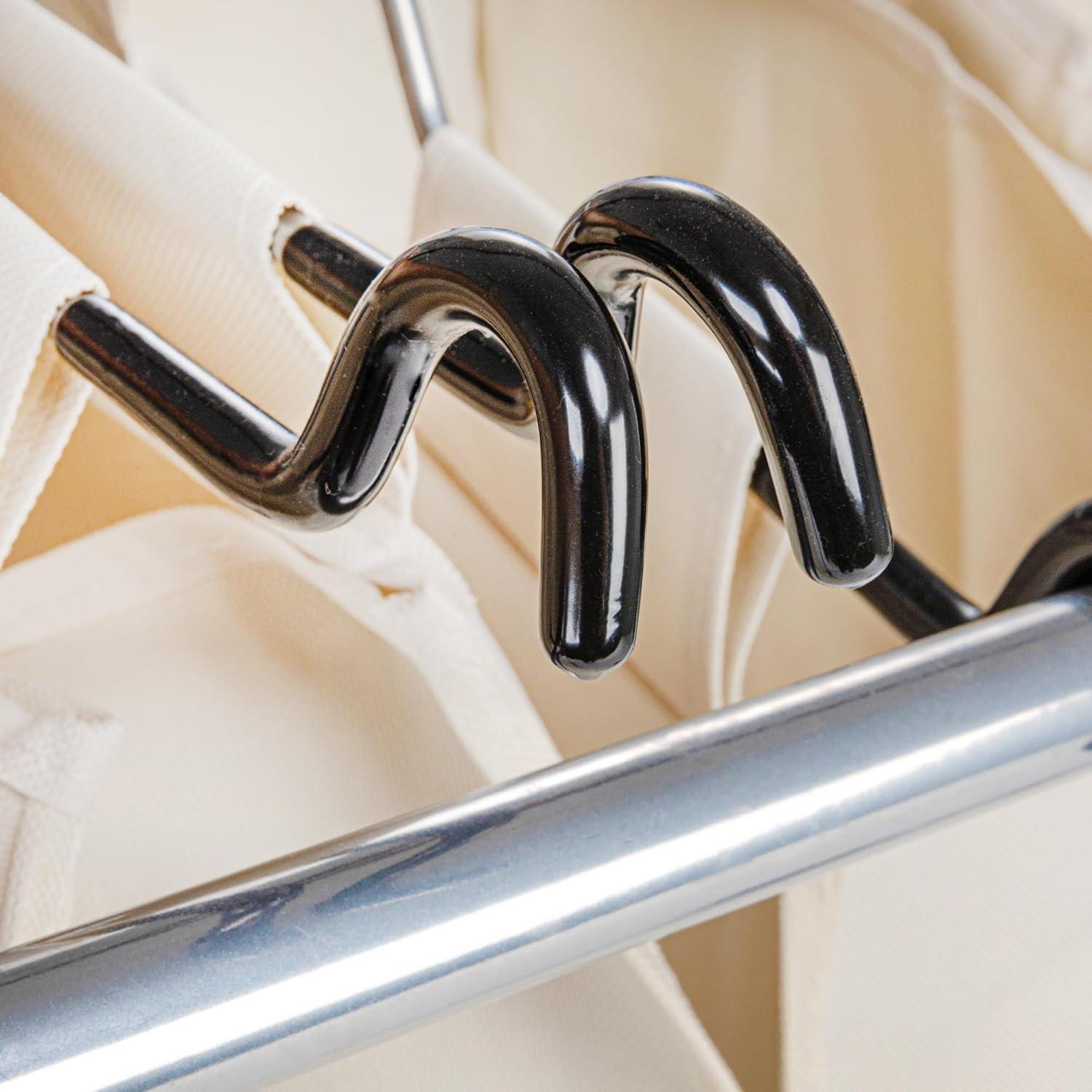 image:imageHousehold Essentials Four Bag Laundry Sorter Chrome Finish