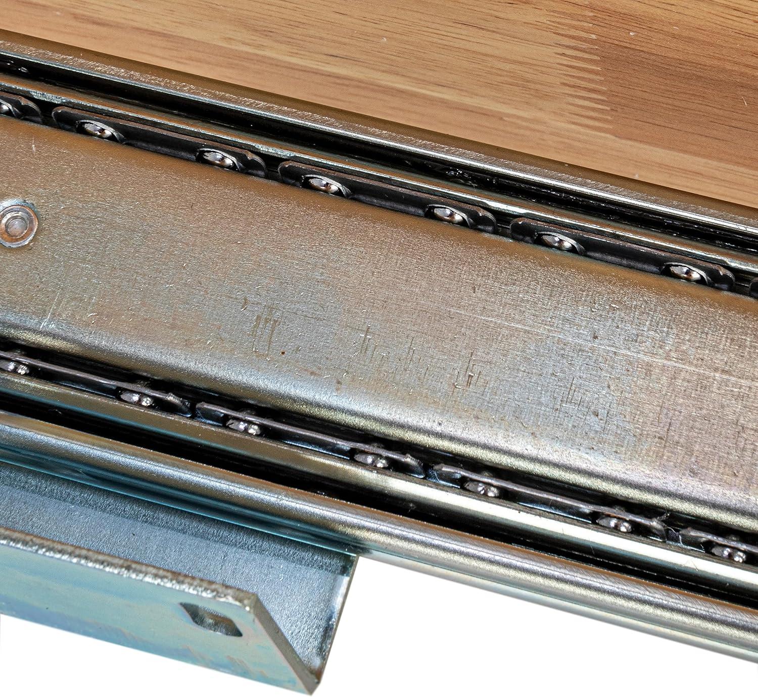 image:imageHousehold Essentials Glidez Steel and Wood PullOutSlideOut Storage Organizer for Under Cabinet Use 1Tier Design Fits Standard Size Cabinet or Shelf Brushed Nickel and Natural2Tier