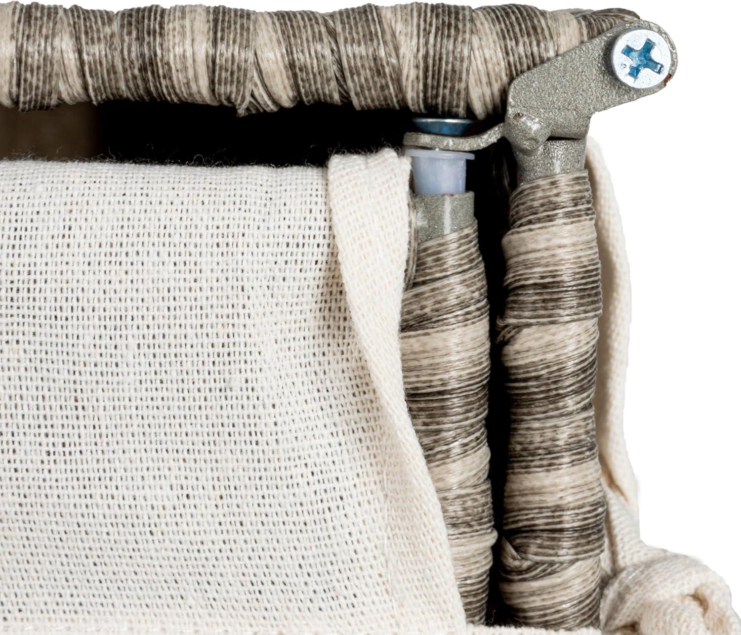 image:imageHousehold Essentials Handwoven Laundry Hamper Synthetic Rattan Clothes Laundry Basket with Lid and Handles Gray