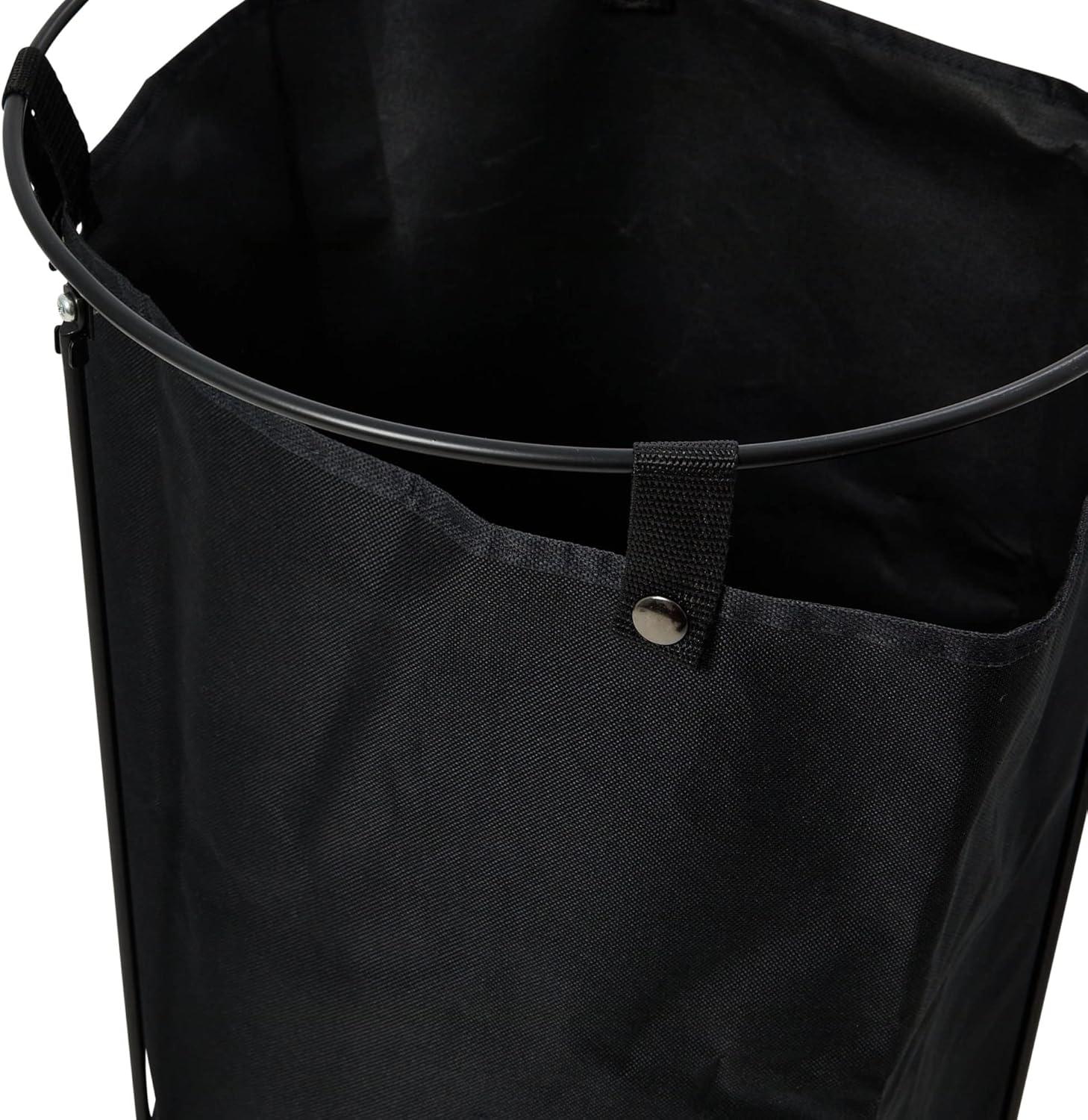 image:imageHousehold Essentials Iron Laundry Hamper with Removable BagBlack