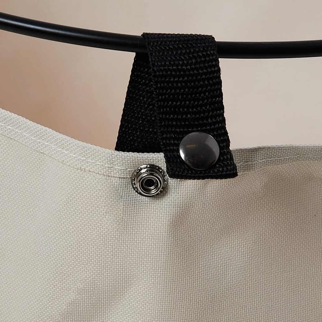 image:imageHousehold Essentials Iron Laundry Hamper with Removable BagNatural