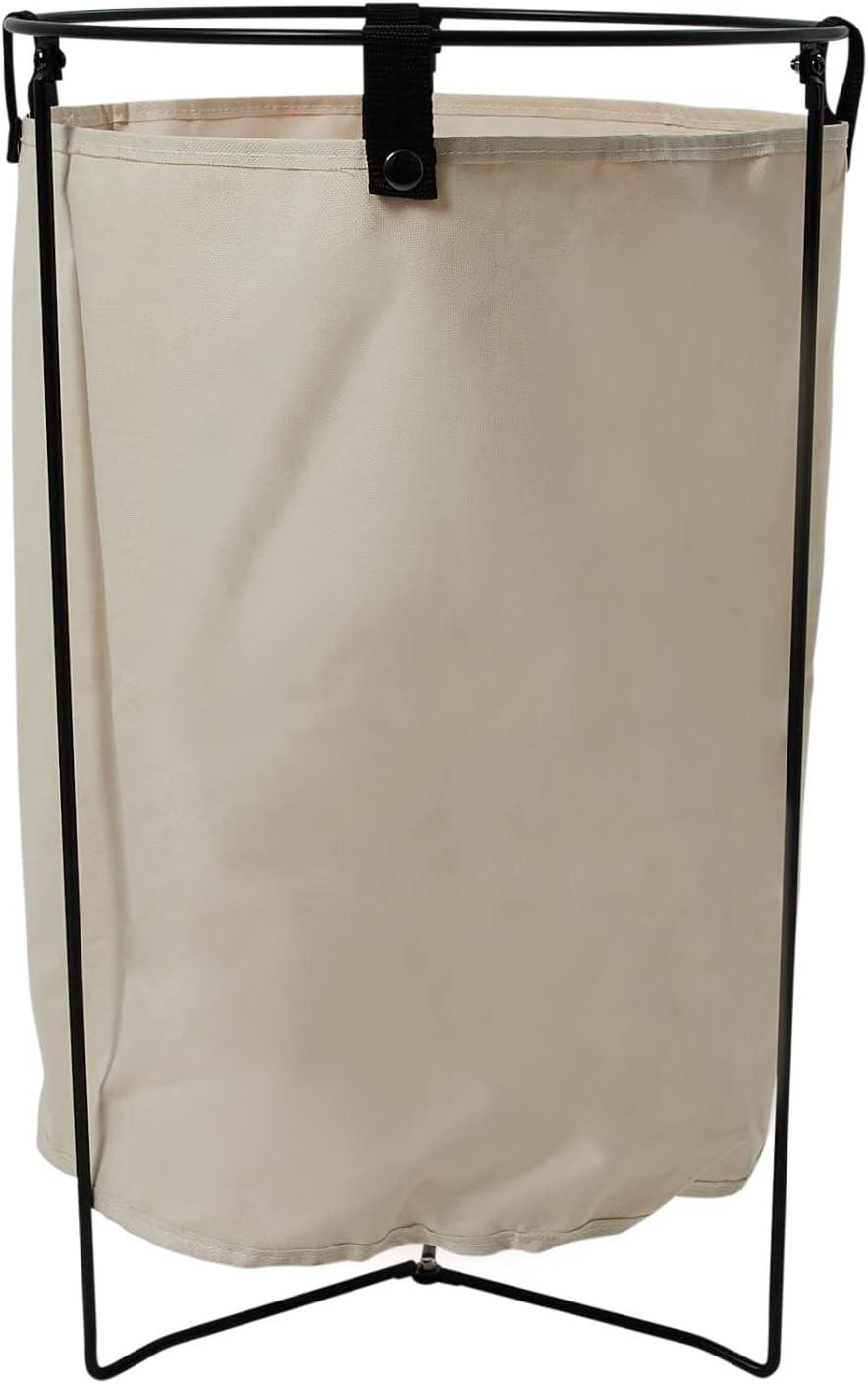 image:imageHousehold Essentials Iron Laundry Hamper with Removable BagNatural