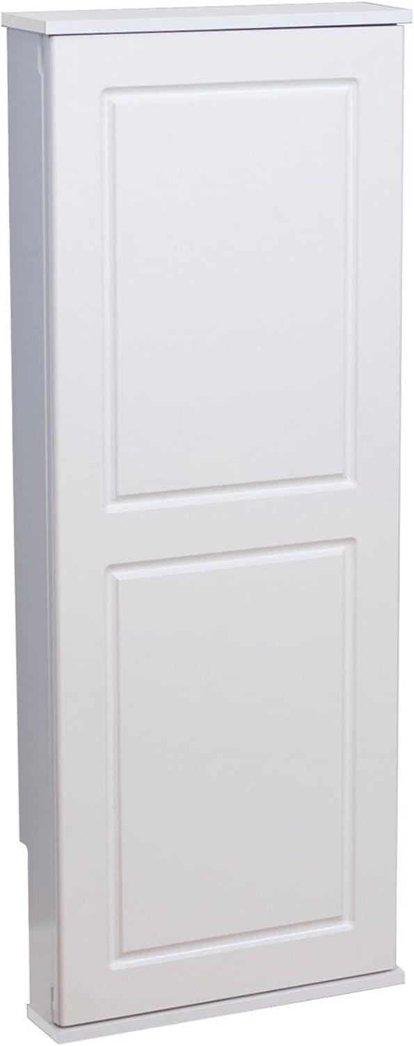 image:imageHousehold Essentials Iron n Fold Wall Ironing Board Cabinet BuiltIn Ironing Board 7 Height Settings Includes Pad with Cover WhiteWhite