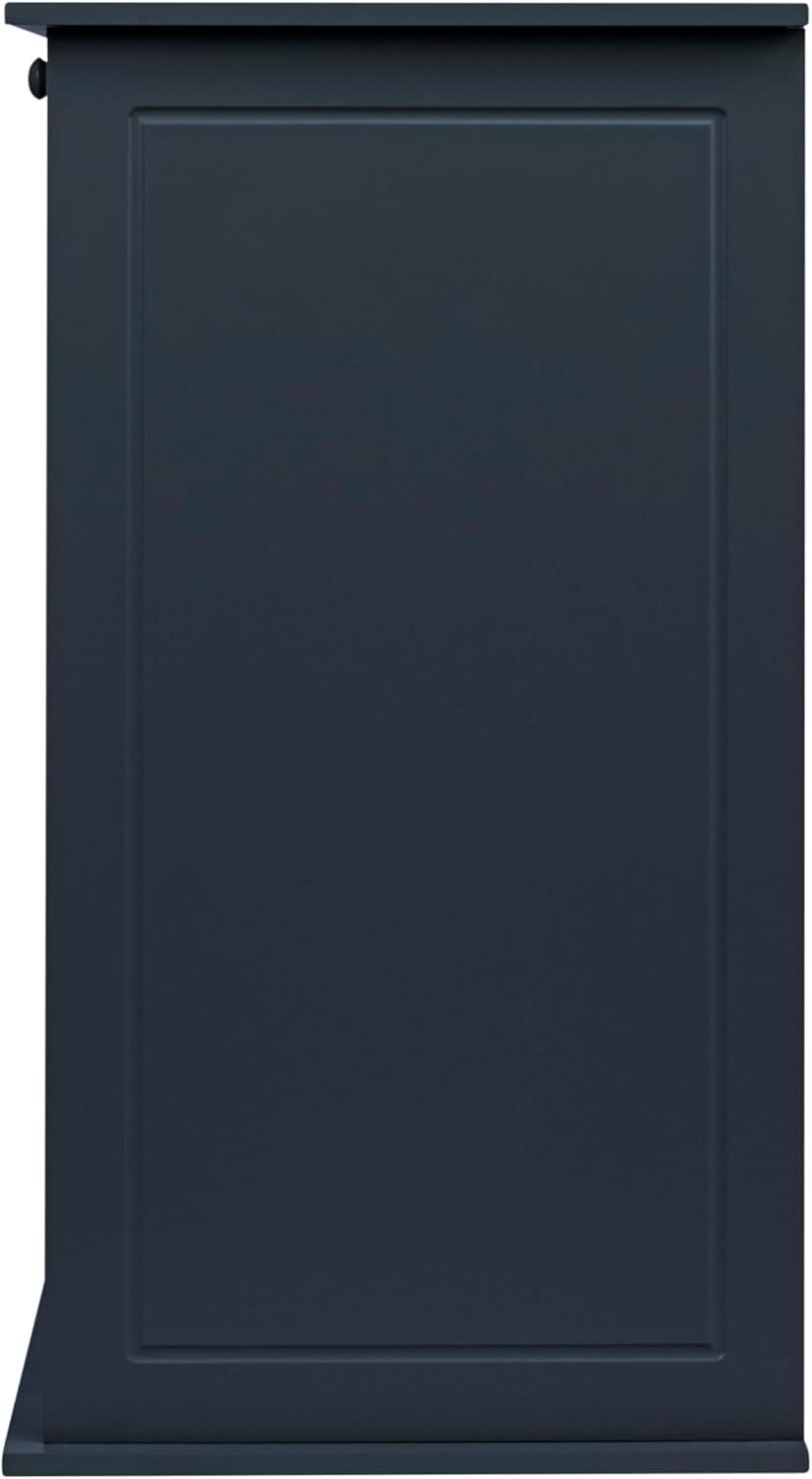 image:imageHousehold Essentials Laundry Sorter Cabinet Oak FinishBlue