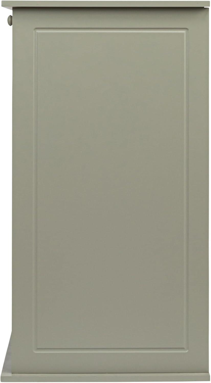 image:imageHousehold Essentials Laundry Sorter Cabinet Oak FinishGrey