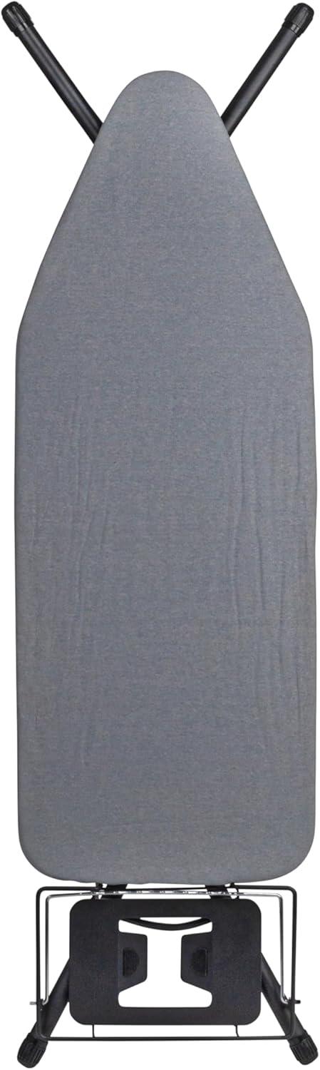 image:imageHousehold Essentials Mega Wide Top Ironing Board 4Legs Steel Top Ironing Board with Fixed Iron Rest FiberTech Cover and Fiber Pad Scorch and Stain Resistant Antique Bronze FrameGreyBlack