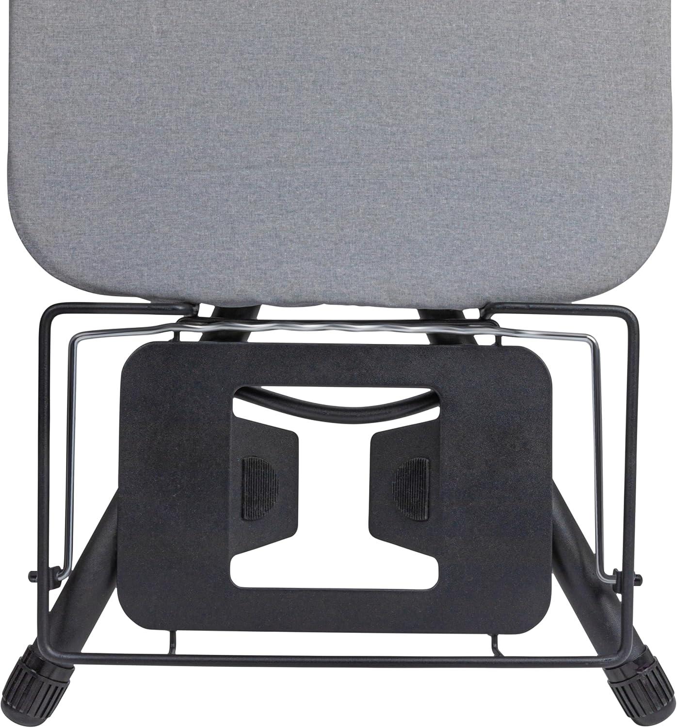 image:imageHousehold Essentials Mega Wide Top Ironing Board 4Legs Steel Top Ironing Board with Fixed Iron Rest FiberTech Cover and Fiber Pad Scorch and Stain Resistant Antique Bronze FrameGreyBlack