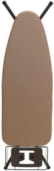image:imageHousehold Essentials Mega Wide Top Ironing Board 4Legs Steel Top Ironing Board with Fixed Iron Rest FiberTech Cover and Fiber Pad Scorch and Stain Resistant Antique Bronze FrameBrownBronze
