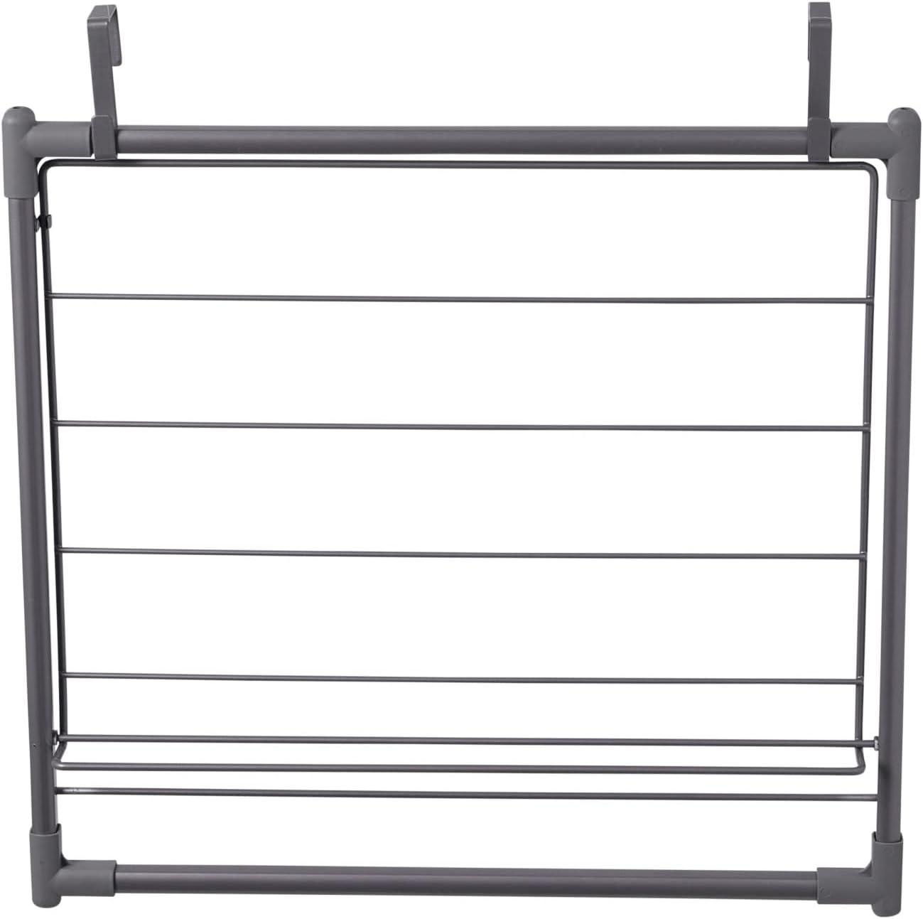 image:imageHousehold Essentials Metal Expandable Over the Door Drying Rack Gray
