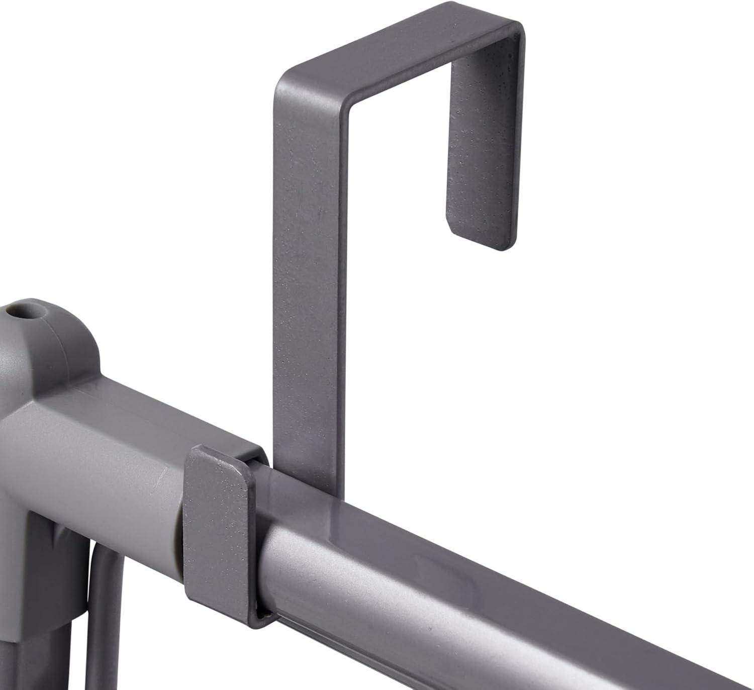 image:imageHousehold Essentials Metal Expandable Over the Door Drying Rack Gray