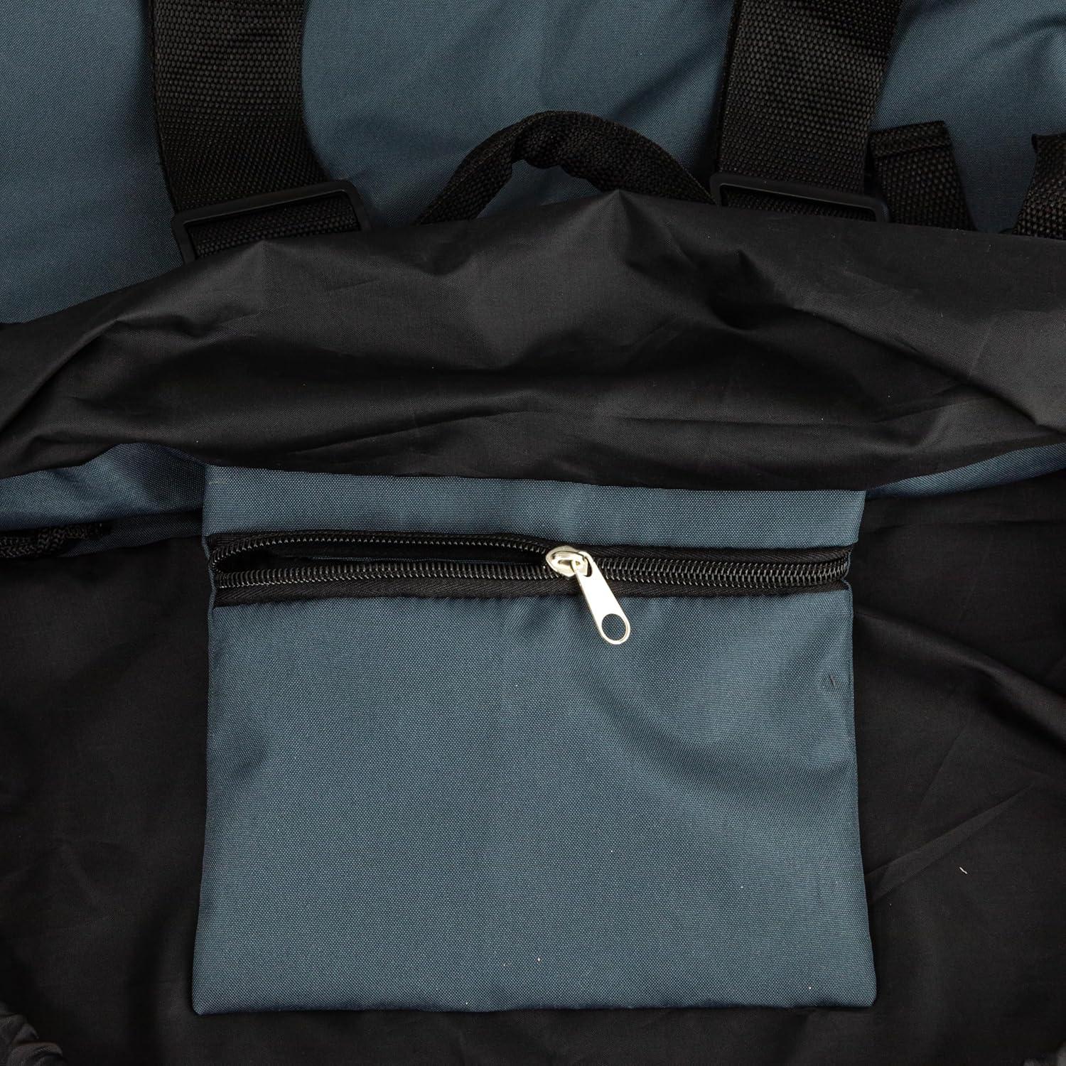 image:imageHousehold Essentials Onthego Drawstring Laundry Backpack Bag Grey