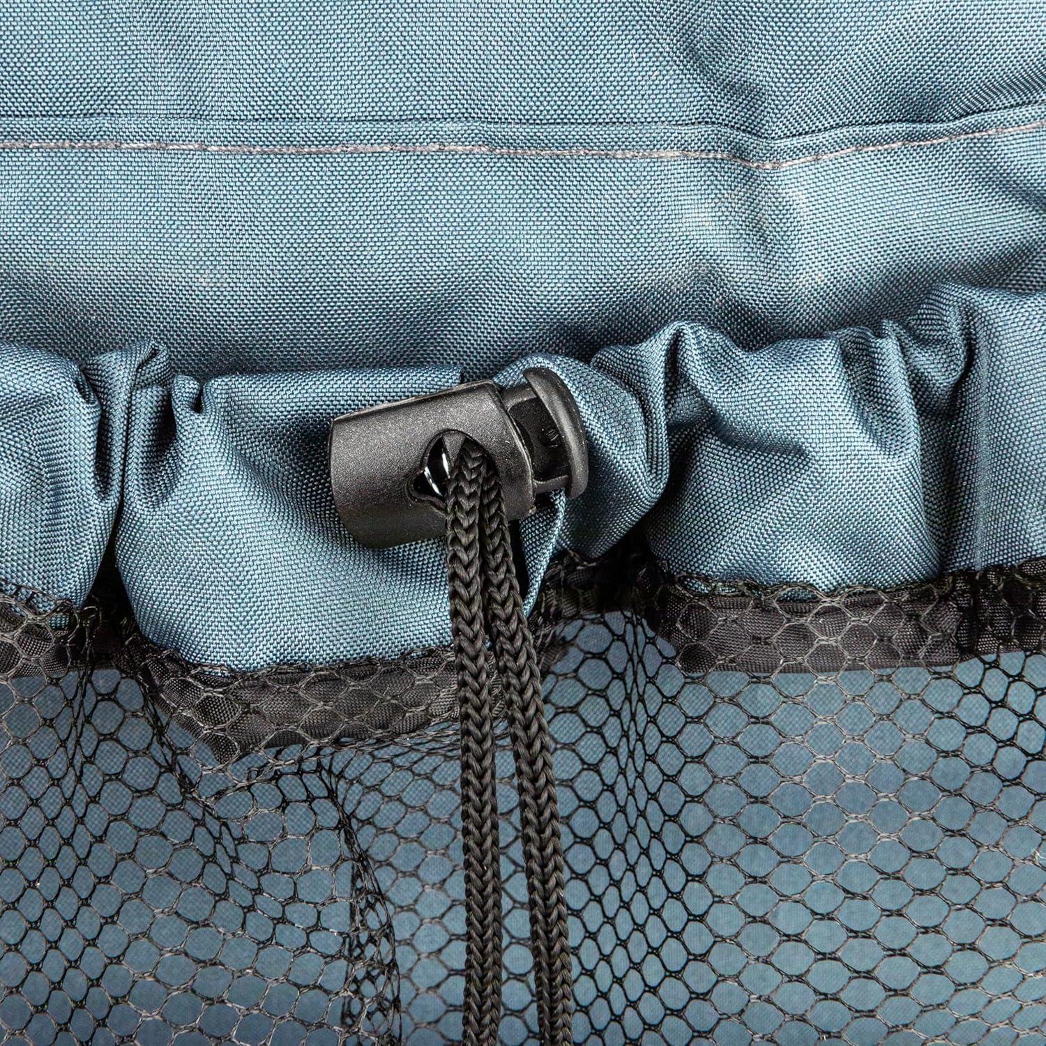 image:imageHousehold Essentials Onthego Drawstring Laundry Backpack Bag Grey